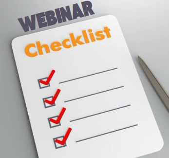 What is a webinar checklist