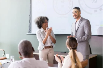 welcome and introduces new hires