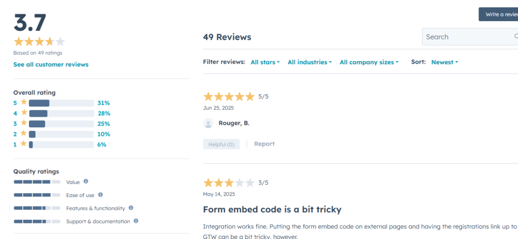 HubSpot Marketplace Review 2