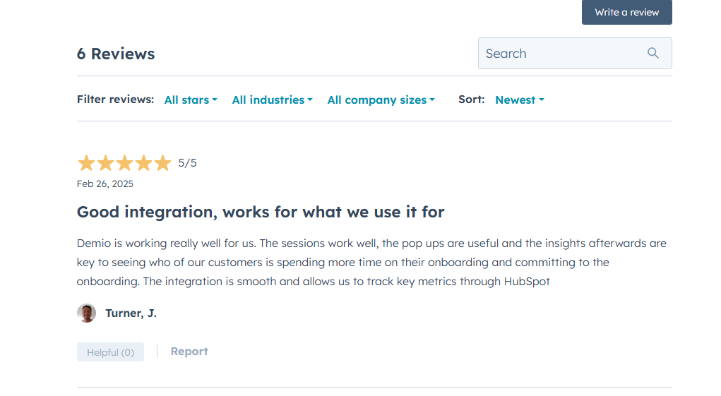 HubSpot Marketplace Review6