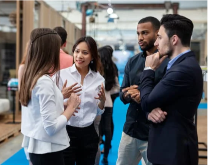 hold networking session