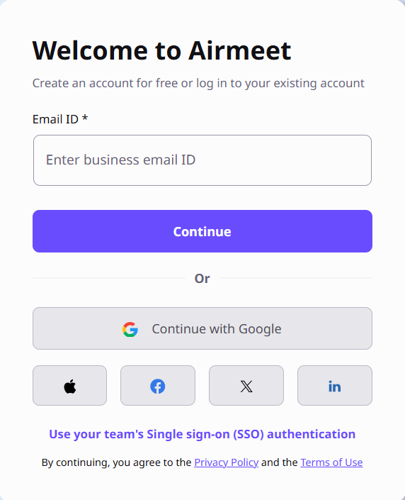 Create Your Airmeet Event