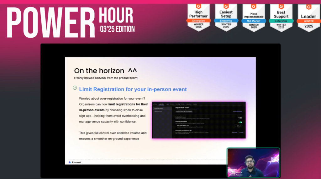 Limit the Registrations